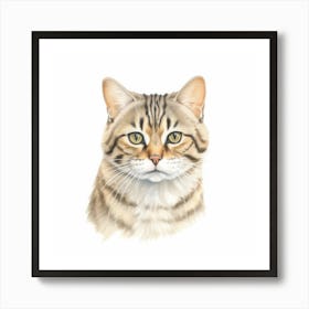 Blackfooted Cat Portrait 1 Art Print