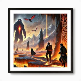 Episode 3 Journey To Ember Fields Title Art Print