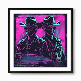 Two Cowboys 1 Art Print