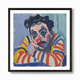 Sad Clown 2 Art Print