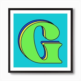 Letter G Art Print