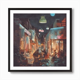 Night In The Alley Art Print