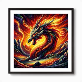 Dragon Fire 1 Art Print