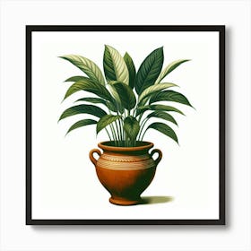 Fern In A Pot Art Print