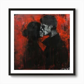 Urban Kiss - Modernist Love Picture Poster