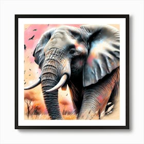 Wild Animal Illustration 105 Art Print