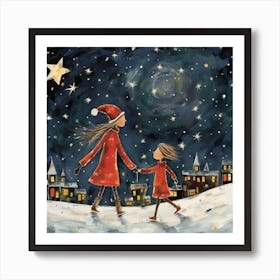 Christmas Night Art Print