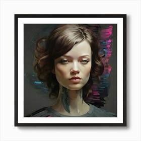 Portrait Of A Woman 18 Art Print