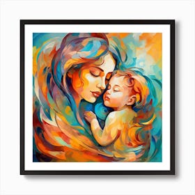 Mother And Child 2 Art Print