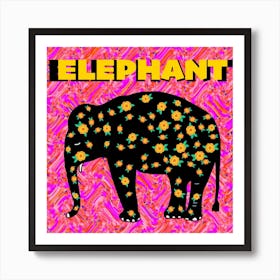 Elephant Square Art Print