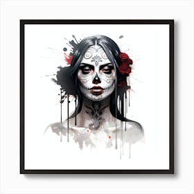 Day Of The Dead Girl 6 Art Print