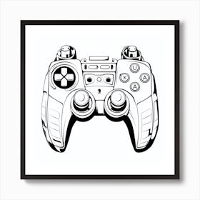 Video Game Controller Art Print