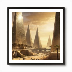 Egyptian Pyramids 2 Art Print