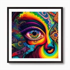 Trippy Vision Art Print