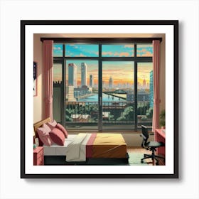 Bedroom With A View Art Print