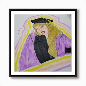Taylor Swift - Lavender Fan Art  Art Print