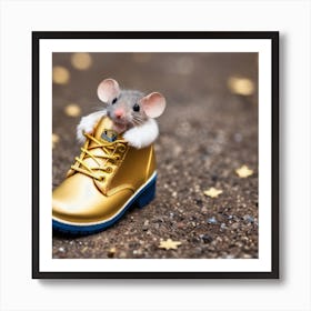 Rat In A Boot Art Print