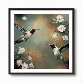 Hummingbirds Art Print