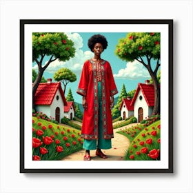 Afro-American Woman 1 Art Print