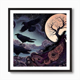 Crows 1 Art Print