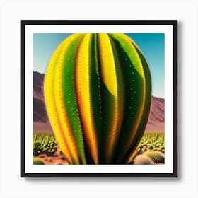 Cactus In The Desert 1 Art Print