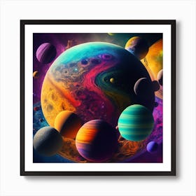 Solar System Art Print