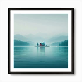 House On The Lake Art Print