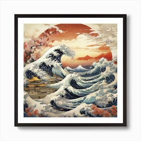 Great Wave Of Kanagawa Remake Art Print