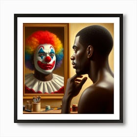 tears of a clown Art Print