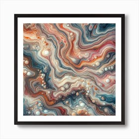 Abstract Marble 3 Art Print