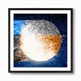 Abstract Moon 2 Art Print