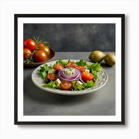 Salad Plate Art Print