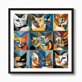 Cats - Jigsaw Puzzle Art Print