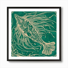 Mermaid Fish Art Print