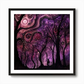 Dark Forest 1 Art Print