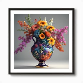 Vase Of Flowers 1 Art Print