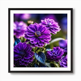 Purple Flowers 7 Art Print