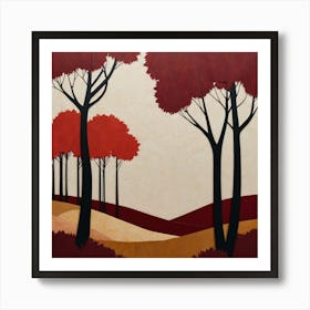 Autumn Trees 4 Art Print