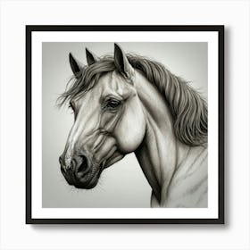 Portrait Of A Horse 1 Art Print