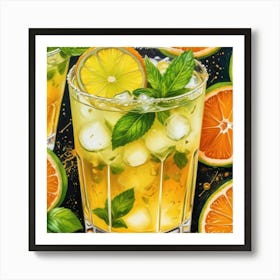 Orange Margarita Art Print