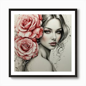 Roses Elegance Art Print