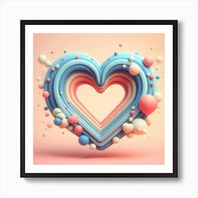 Abstract Heart 1 Art Print