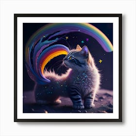 Cat Galaxy (93) Art Print