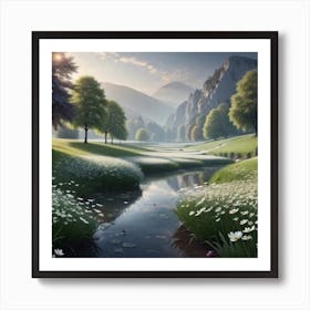 Landscape Painting 55 Art Print