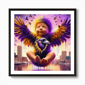 Baltimore Ravens Baby Art Print