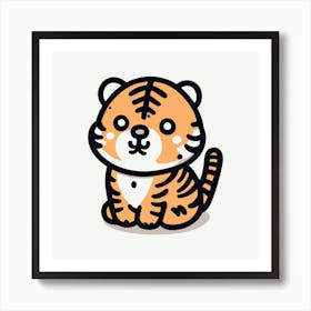 Cute Tiger 11 Art Print