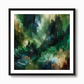 'Green Forest' Art Print