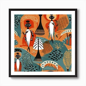 African Pattern Art Print