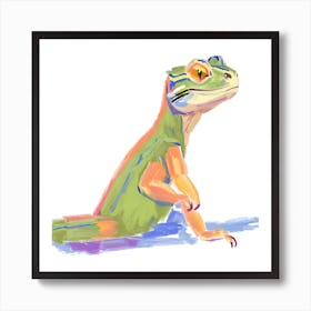 Bearded Dragon Lizard 02 Art Print