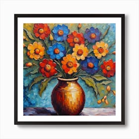 Flowers In A Vase 23 Art Print